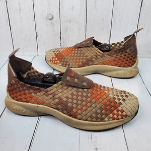2002 Air Woven 'Nutmeg Dark Orange' Vintage Sneakers 609065-281 Sz 10 UNWEARABLE - Picture 1 of 13