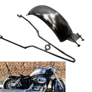 Motorcycle Rear Fender Mudguard+Bracket For HONDA VT750 SHADOW750 1997-2003 Iron - Picture 1 of 6