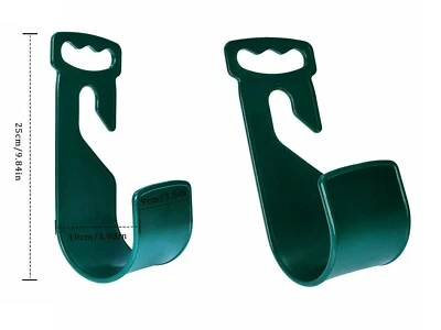 Lot of 2x Garden Hose Hanger Spigot/Wall Mount Water Hose Holder Hook Dark Green - Image 1 of 4