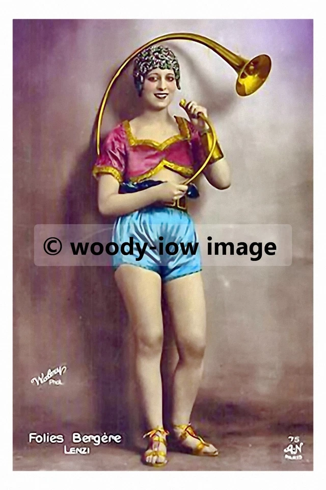rp17538 - Folies Bergere Showgirl , Lenzi - print 6x4 - Image 1 of 1