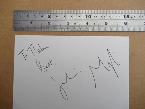 Julianna Margulies American actress    Original Autograph / Signature (File SB1) Cover