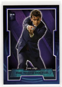 Topps Doctor Who 2015 Tardis Variant Logo Base Card #10 - The Tenth Doctor - Picture 1 of 1