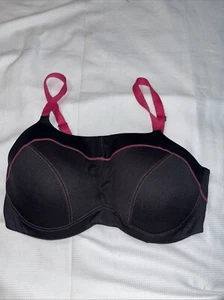 Half Moon Active Modern Movement 34DD Sports Bra Tan Lined Underwire Back Close - Picture 1 of 2
