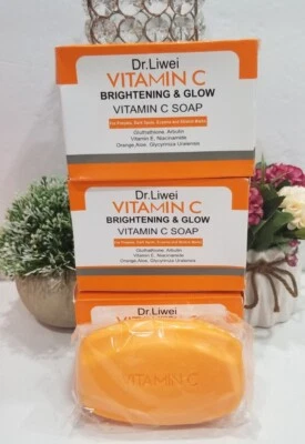 3X Dr Liwei VitaminC Brightening Soap For Pimples Stretch-mark Eczema Dark spot - Image 1 of 4