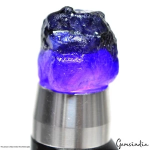 Piedra preciosa suelta de cristal de zafiro azul de Ceilán 100 % natural 100,90 quilates - Imagen 1 de 10