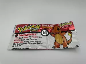 Paquete de bocadillos de frutas rollos Pokémon vacíos Charmander #PT94 - Imagen 1 de 5