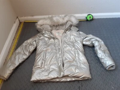 Abercrombie Fitch Ultra Parka Puffer Coat Girls 13 / 14 Long Fur Trim Hood #S156 - Image 1 of 4