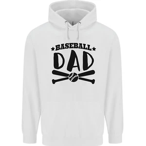 Fathers Day Baseball Dad Funny Childrens Kids Hoodie - Picture 1 of 12