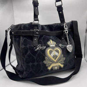 Juice Couture Extra Heavy Velour Tote Bag - Picture 1 of 13