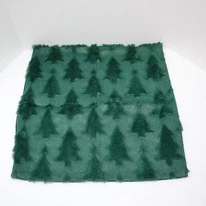 Christmas Decorative Pillow Cover Throw Pillowcase Plush green 17x17 new - Picture 1 of 5