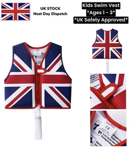 Swim Vest for Kids Age 1 To 3 Small UV Neoprene with Security Buckle Casual UK - Picture 1 of 10