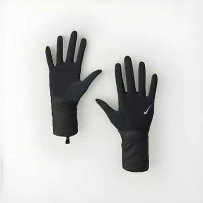 Guantes para correr convertibles Nike para hombre guantes Transform negros/plateados talla pequeña  Foto 1 de 3