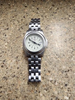 Vintage Womens Luminox H3 MBM Watch Cream Dial Stainless New Battery Works - Image 1 of 4