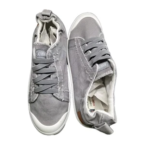 Damenmode Canvas-Sneaker Slipper Halbschuhe Freizeitschuhe Spleißen flache Schuhe - Bild 1 von 7