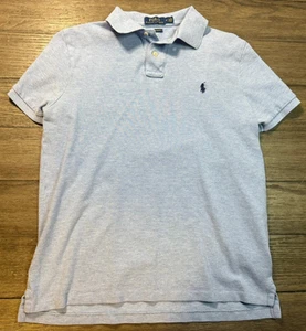 Polo Ralph Lauren Custom Slim Fit Short Sleeve Blue Polo Shirt Men's Size Medium - Picture 1 of 6