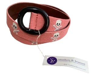 Smathers & Branson Damengürtel rosa Totenköpfe XL Nadelspitze Neuheit Druck nicht mehr produziert - Bild 1 von 24