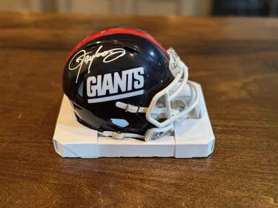Lawrence Taylor New York Giants Autografiado Retro Mini Con Certificado de Autenticidad Beckett  Foto 1 de 4