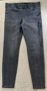 Liverpool Jeans Women's 12/31 Black Dark Wash High Rise Pull-On Skinny Jeans - Picture 1 of 22