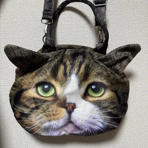 Pheasant cat face bag with ears Handbags Shoulder bags  Excellent From Japan - Picture 1 of 12