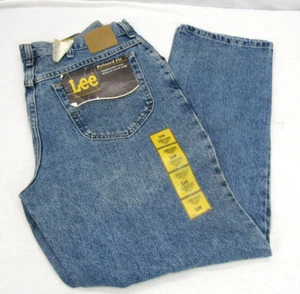 Neu mit Etikett Lee Classic Stone Jeans lockere Passform Herren Etikett Größe 36 x 30 Deadstock - Bild 1 von 5