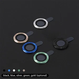 Anello in metallo vetro temperato copertura completa obiettivo fotocamera per iPhone 15 Pro Max 13 12 14 - Foto 1 di 12