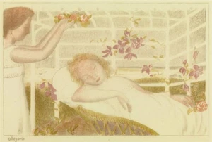 Allegory of Love – Maurice Denis – 1899 – Symbolist Nabi Art Print to Frame/Gift - Picture 1 of 2