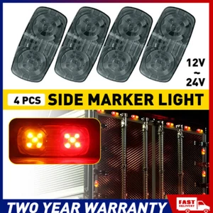 LED Clearance Light Side Marker Lamp RED AMBER Trailer Truck Caravan Lorry - Picture 1 of 14