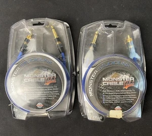 Pair of 2 Monster Cable Prolink Studiolink, Audio Interconnect 6m / 19.68 ft New - Picture 1 of 10