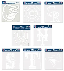 MLB Assorted Teams "Logos" Wincraft 8" x 8" Clear Perfect Cut Decals NEW! - Picture 1 of 9