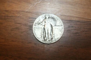 1930 S Silver Standing Liberty Quarter  - Picture 1 of 3