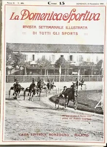 1916 DOMENICA SPORTIVA CHIUSURA VELODROMO SEMPIONE GENOA JUVENTUS - Imagen 1 de 1