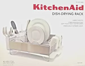 KitchenAid Compact Space Saving, Dish-Drying Rack with Removable Flatware Caddy - Picture 1 of 9
