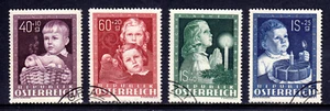 AUSTRIA — SCOTT B260-B263 — 1949 JUEGO DE BIENESTAR INFANTIL — USADO — SCV $72 - Imagen 1 de 2