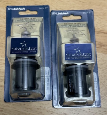 Sylvania 2 SilverStar 9004 ST.BP bombillas halógenas más brillantes blancas 2 NUEVO Foto 1 de 4