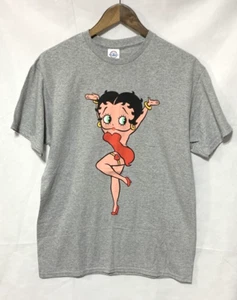 Men's Betty Boop Graphic T-Shirt - Athletic Heather (Medium). - Picture 1 of 3
