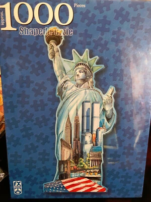 FX Schmid Statue of Liberty Jigsaw Puzzle 1000 Piece 18.5" x 42" New Sealed - Image 1 of 2