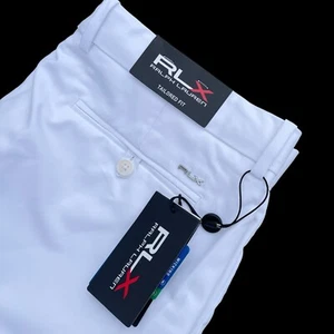 RLX Ralph Lauren Stretch Golf Shorts Tailored Fit White Size 38 $115 - Picture 1 of 6