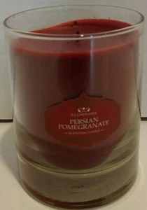 10 oz Illuminaria Persian Pomegranate Luxury Scented Burgundy Candle (Lit Once) - Picture 1 of 4