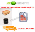PETROL OIL AIR FILTER KIT + FS 5W40 OIL FOR FIAT BRAVO 2.0 147 BHP 1995-98