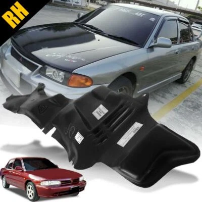 Black Plastic Inner Fender RH Right For Mitsubishi Lancer E-Car 1992-1995 Sedan - Image 1 of 4