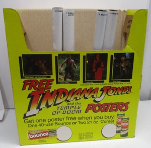 1984 Store Display & 4 Poster Set INDIANA JONES Temple of Doom COMET CM1681 - Bild 1 von 10