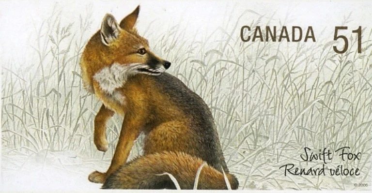 🍁Canada  #2177i   "Fox Endangered Species"  Brand New  2006 Die Cut Q/Pac Issue - Image 1 of 1