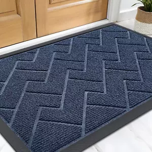 Front Door Mat Indoor Outdoor Entrance, Waterproof All-Season, All-Weather Welco - Picture 1 of 12