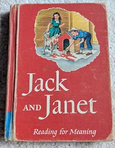 1957 Book - Jack and Janet - Reading for Meaning - Pub. by Houghton Mifflin Co. - Picture 1 of 11