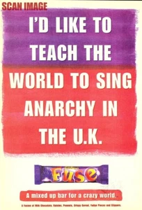 Advert for Cadburys FUSE Chocolate Bar 1990s 'Anarchy in the UK' Print Ad 720/38 - Picture 1 of 1