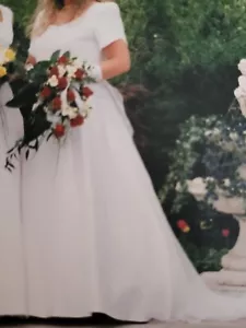 Brautkleid A Linie weiss Gr. 44 - Bild 1 von 7
