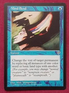 Magic The Gathering MIRAGE MIND BEND blue card MTG - Picture 1 of 2