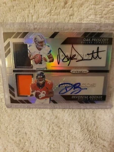 2016 Panini Dual RC Auto DAK Prescott Refractor Rare 10/99 Dallas Cowboys - Bild 1 von 4