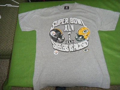 Camiseta Green Bay Packer Pittsburg Steeler Super Bowl XLV (45). Foto 1 de 4