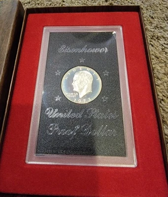 1973-S Eisenhower Silver Proof Dollar In Brown Box - Image 1 of 2